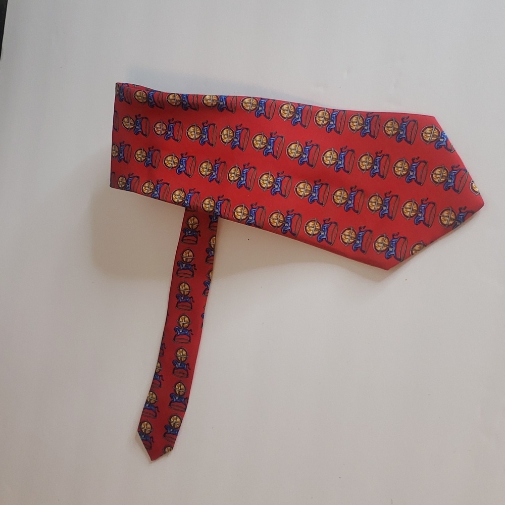 Metropolitan Museum of Art The Met Red Horse Necktie Silk